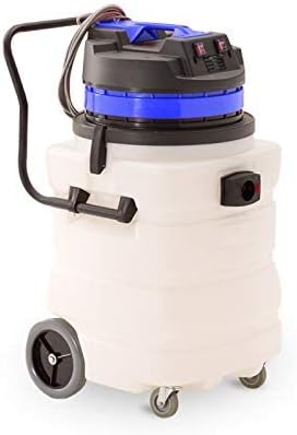 Industrial Vacuum Cleaner Wet/Dry - 2 Motors - Front Squeegee - 24 Gallon