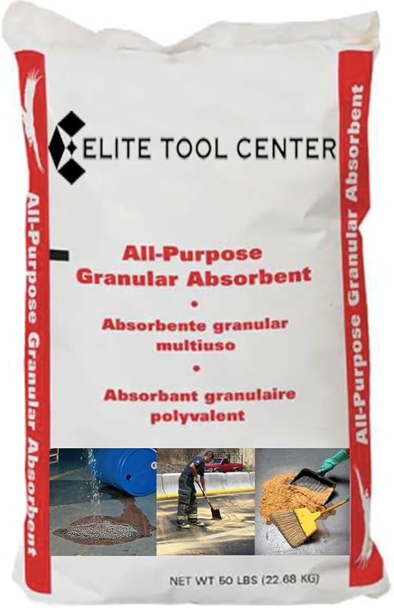 50lb Bag All Purpose Granular Absorbent for Oil, Gas, Water, Chemical Spill Clean Up