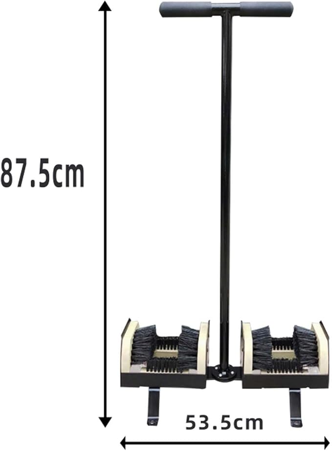 Foot Mud Boot Scrubber Standing Ergonomic Handle Shoe Cleaner for Wet Dirt Muck, Anti-Slip Base, Ideal for Farming, Gardening, Outdoor Work Entryways