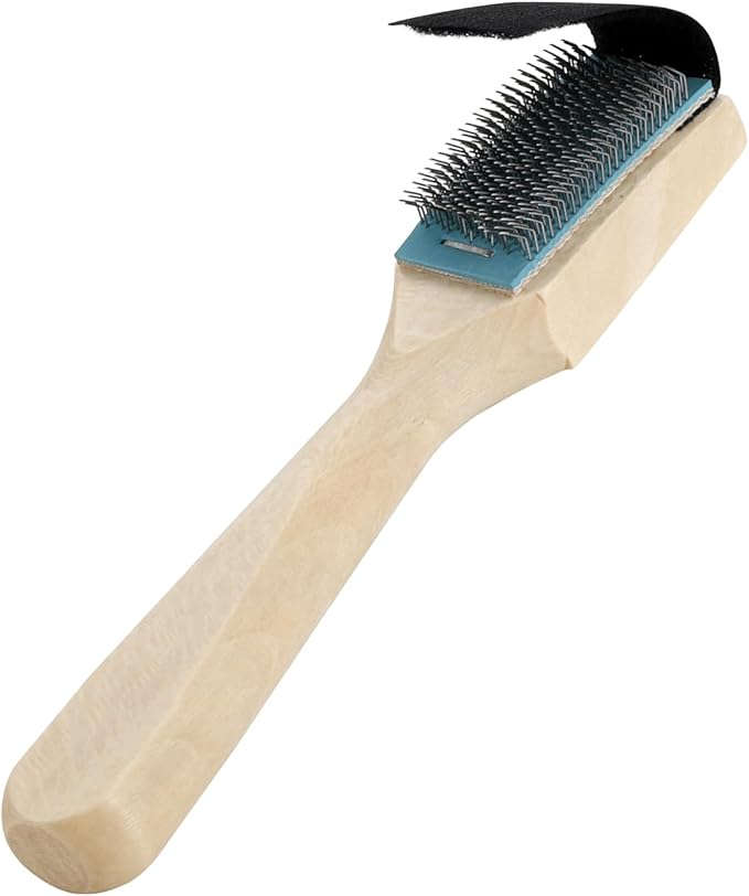 I-MART 2 Pack Suede Brush for Dance Shoes Sole Cleaning, Wooden Handle Suede Shoe Cleaner, Durable Wire Shoe Cleaning Brush for Suede Sole Dance Shoes, Suede Brush for Shoes