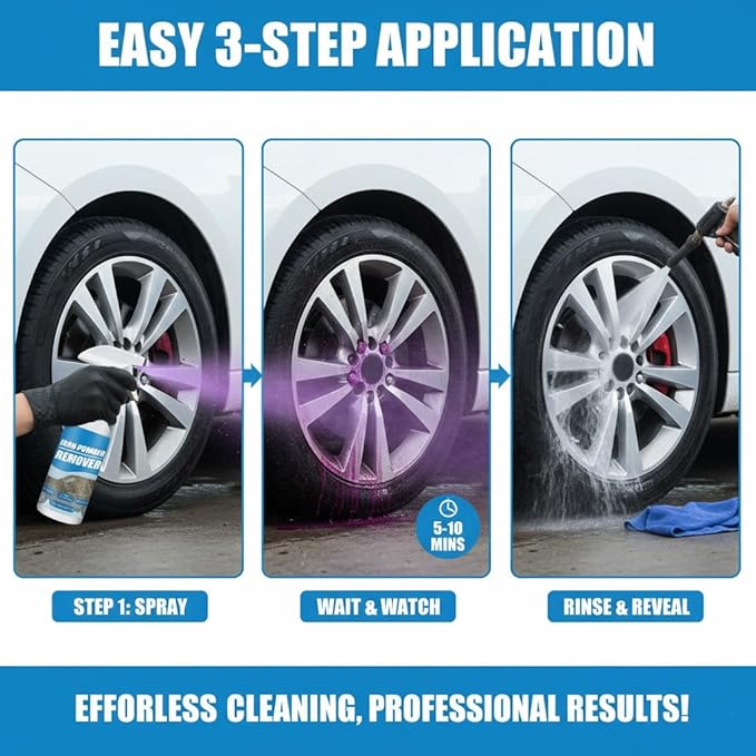 2026 New Multi-functional Quick-acting Rust Removal Spray, Fast-acting Spray to Remove Iron, Portable Car Rust Removal for Metal, Tools, Cars, Chains (2PCS)