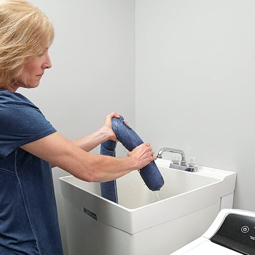 PIG Mildew-Resistant Absorbent Sock | Water Absorbing Snake | 3" W x 4' L | Absorbs up to 1 gal per Sock | 2 Count | PM50070