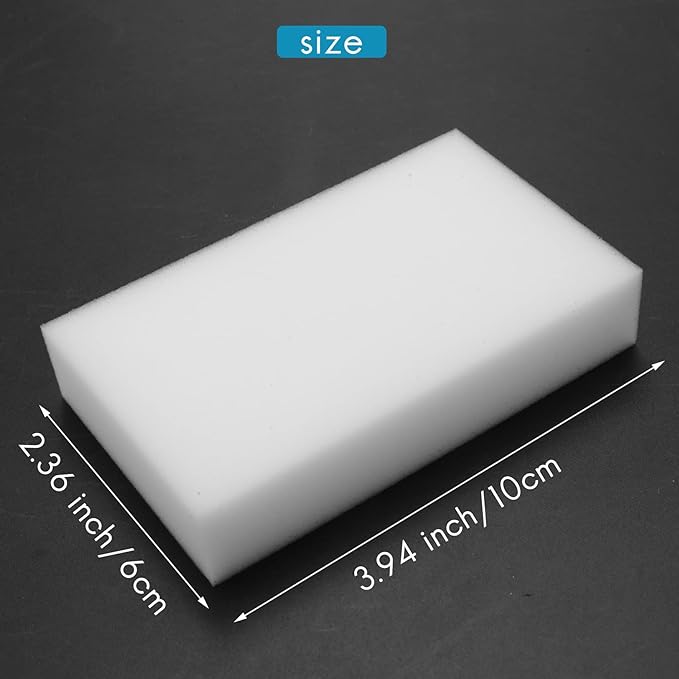 Magic Cleaning Sponges Eraser, Household Sponge Eraser Cleaner Foam Cleaning for Kitchen, Furniture, Car, Leathe (50 Pack)