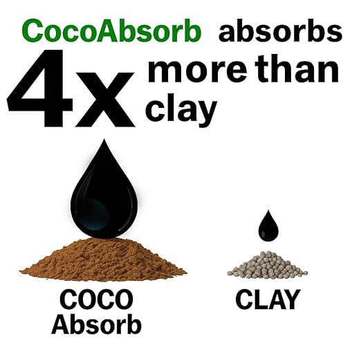 CocoAbsorb 35L Universal Spill Absorbent – for Oil, Paint, Fuel & Chemical Cleanup – Silica-Free, Lightweight & Easy to Use. CCA-35LT-BAG