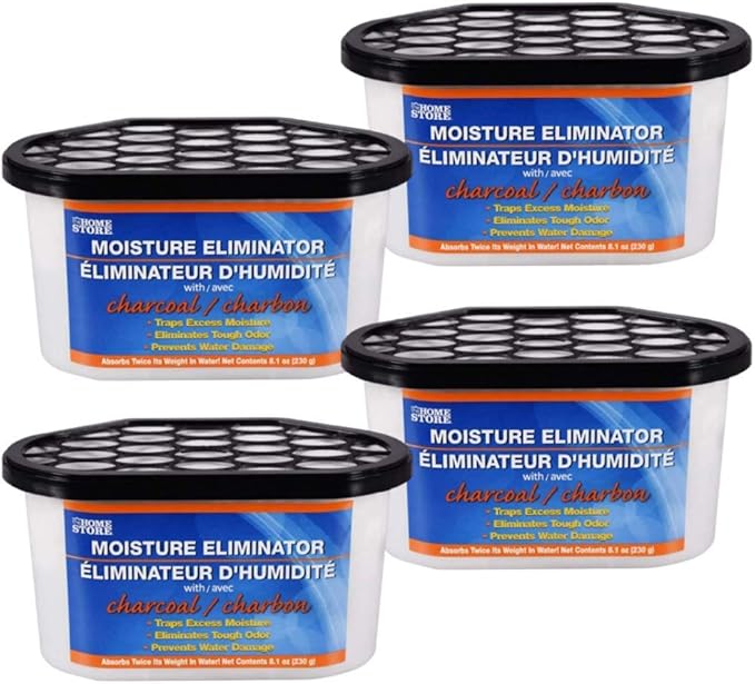 The Home Store Moisture and Odor Eliminator/Absorber with Charcoal4pack