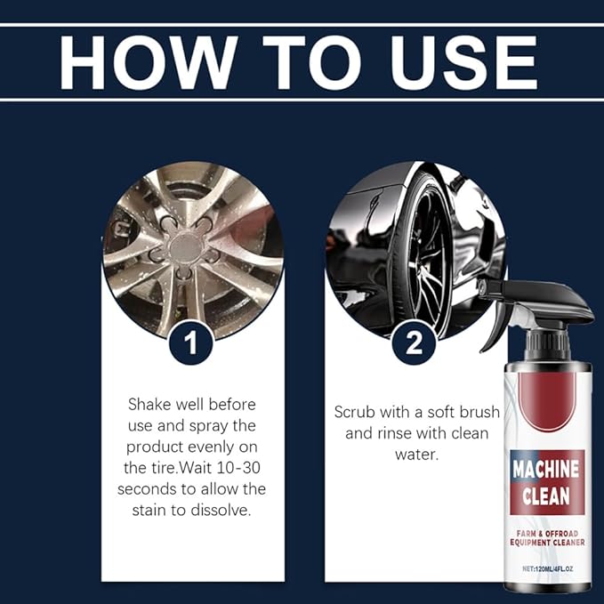 2026 New Machine Clean Spray, Heavy-Duty Outdoor All Purpose Cleaner, Upgrade Machine Clean Spray, Outdoor All-Purpose Cleaner, Farm & Offroad Equipment Cleaner for Machine Clean & Protection (2)