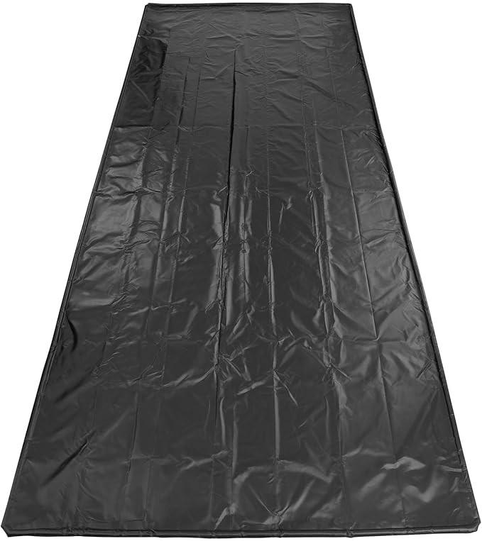 VEVOR Containment Mat, 8 ft 6 in x 20 ft, Non-Slip PVC Garage Floor Mat with a Cleaning Squeegee, Heavy Duty Durable Waterproof Protection from Snow, Rain and Mud for Cars SUVs Trucks Parking, Black