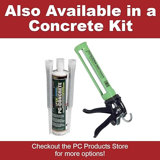 PC Products PC-Concrete Epoxy Adhesive Paste Kit, 50ml Cartridge and PPM-50 Dispensing Gun, 70529