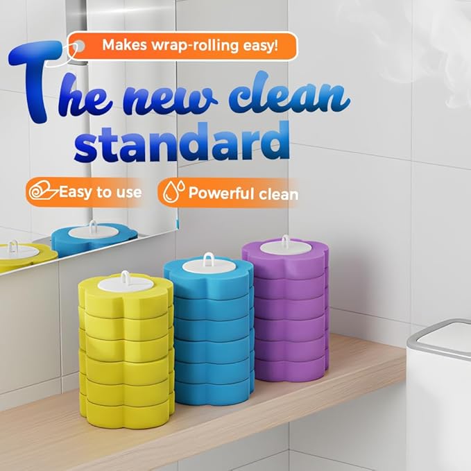 Disposable Toilet Brush with 18 Toilet Wand Refills, 2026 New Wall-Mounted Toilet Bowl Cleaning Wand, Disposable Toilet Bowl Cleaner Wand and Holder Set (36pcs Brush Heads)
