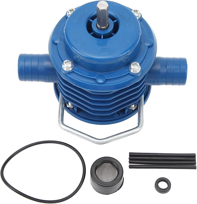 Mini Self Priming Hand Drill Water Pump, Heavy Duty Electric Centrifugal Pump for Cleaning Ponds, Pools, Draining Basements, Irrigating Gardens, Fueling and Discharging Oil