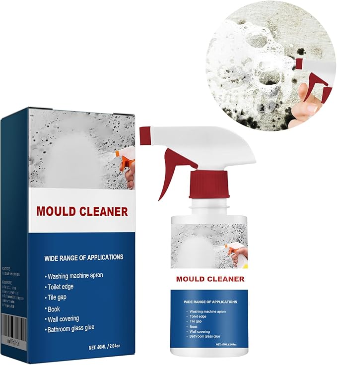 RAINPOT Mould Cleaner Spray Powerful Foam Cleaning Spray | Multi-Surface Fast-Acting Stain Remover for Kitchen, Bathroom, Wall and Tile Cleaning, No Scrubbing Required (1, 2.04oz)