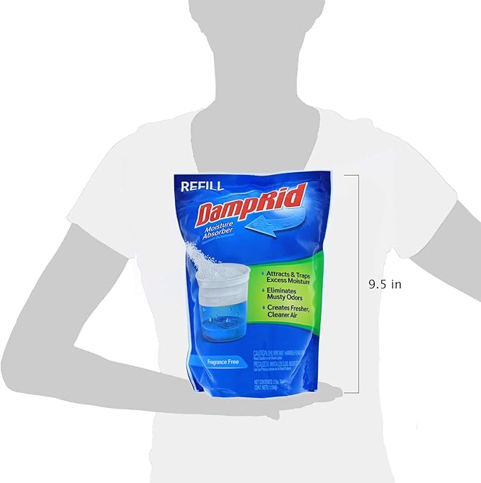 DampRid - Fragrance Free Moisture Absorber - 42 oz. Refill Bag