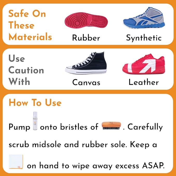X Midsole Sneaker Cleaning Brush, Firm Boar-Mix Bristles Brush to Clean & Restore Shoe Midsole