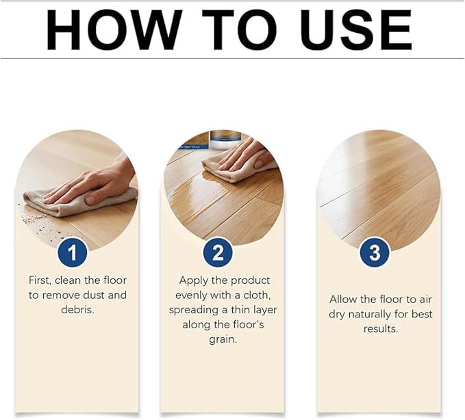 Floor Restore Solution, Floor Restorer & Clean Hardwood Restore, Wood Restorer, 150ml Flooring Protection Agent For Shine Wood, Laminate, Vinyl (1pcs)