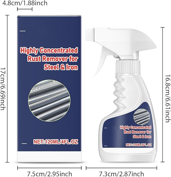 Rust Remover, Rust Remover, Heavy Duty RustRemover for Metal, HeavyDuty MetalRustRemover, HeavyDuty Metal RustRemover Spray, High-Speed Rust Powerful RustRemover forMetal (3)