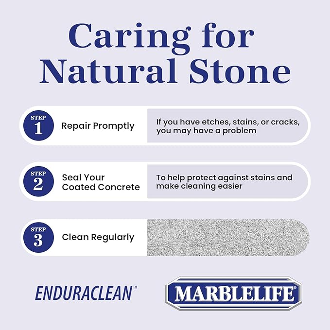 Marblelife EnduraCLEAN Garage and Indoor Concrete Floor Coating Cleaner, Effective Basement & Garage Floor Cleaner, Effective Concrete Cleaner, Ready-To-Use Cement Cleaner & Degreaser, 128 oz Refill