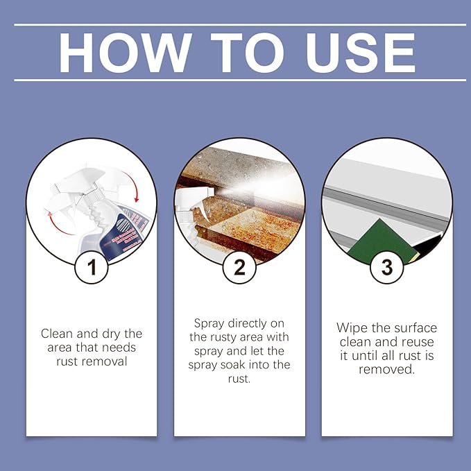 Vedaeyer Rust Remover,Highly Concentrated Steel Rust Remover,Rust Remover for Metal,Tools,Stainless Steel,Automotive Parts,Fast Acting (2pc)
