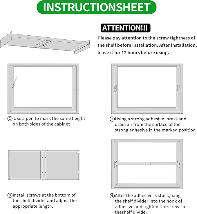 26-38in Expandable Shelf for Cabinet,Tension Shelves for Closet Pantry Wardrobe Cupboard Kitchen, 15.8" D,2packs