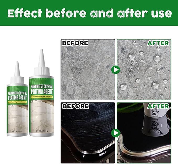 Tiles Scratch Remover Polish Solution with Applicators Sponge Cleaning Cloth for Kitchen Countertop Floor Restorations Ceramic Tiles Restorer with Sponge Brush Tiles Scratch Repair Tools
