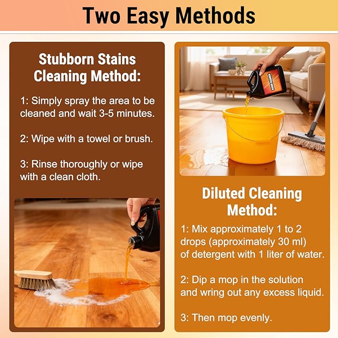 Tile Cleaner-Heavy Duty Solubrilho Floor Cleaner - 0.5L Heavy Duty Floor Cleaner, Multipurpose Powerful Stain Removing Liquid for Multi-Surface Use, Bathroom, Kitchen, Floors & Non-Slip