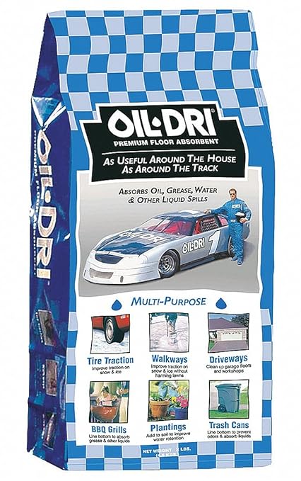 Oil-Dri I01008-G78 Automotive Multi- Purpose Premium Absorbent, 8 lbs Paper Bag