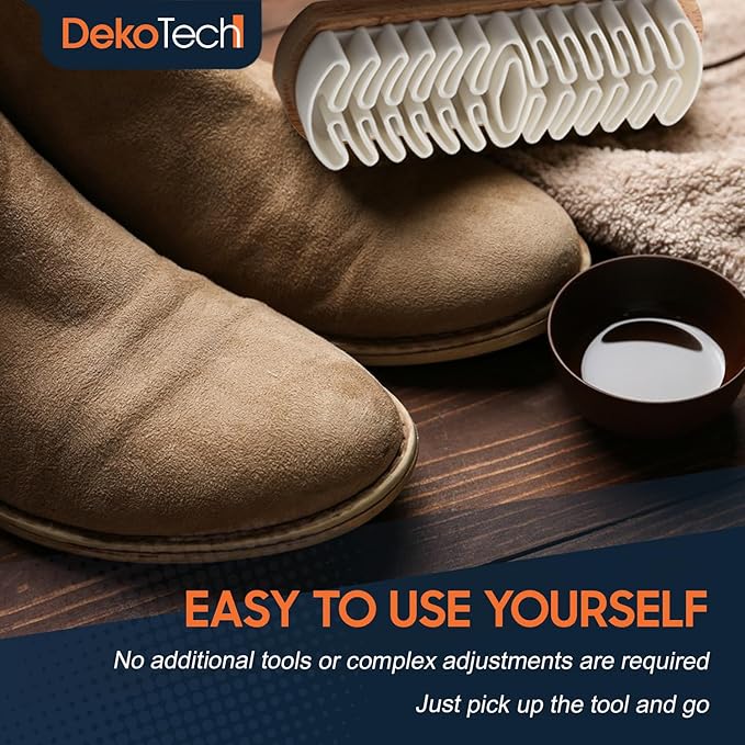 Suede Cleaning Brush โ Nubuck & Suede Stain Remover โ Brush with Lotus Wood Handle โ Lifts Nap & Restores Texture โ Ideal for Shoes, Boots, Bags, Belts & Furniture