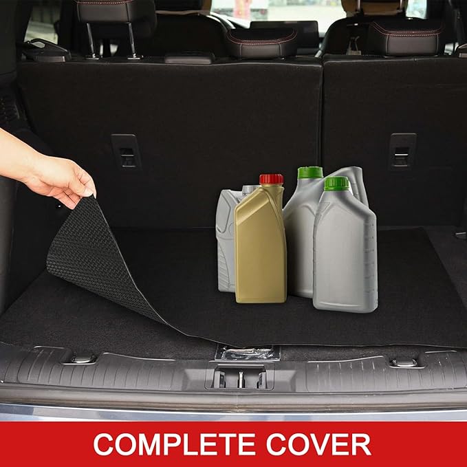 Golener 2-Pack Oil Spill Mats - Garage Floor Mat, Absorbent Oil Pad, Premium Maintenance Mat, Waterproof, Contain Liquid, Protect Garage Surface from Spill & Stain, Reusable, Durable, Black, 36”x59”