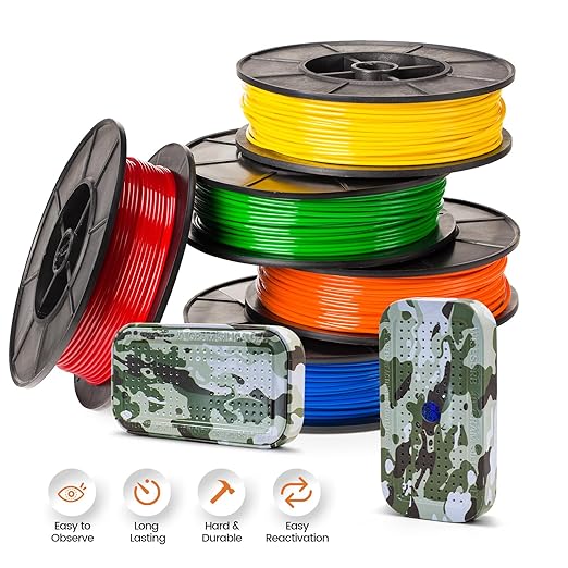 Wisesorb 8Pcs 40g Rechargeable Gun Safe Dehumidifier, Blue to Pink Color Indicating Silica Gel Desiccant Canister - Camouflage, Desiccant Moisture Absorbs for Storage
