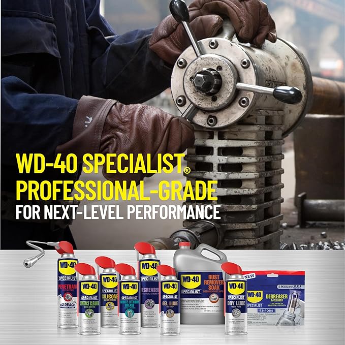 WD-40 Specialist Cleaner & Degreaser, Multi-Surface Cleaning Solution, One Gallon, 4-Pack