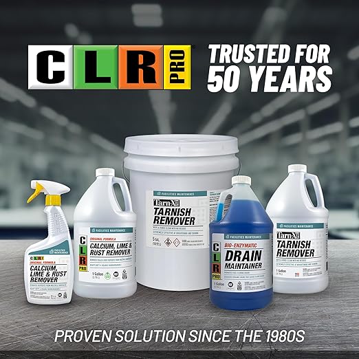 CLR PRO Commercial Drain Maintainer and Grease Trap Treatment, Preventative Maintenance Bio Enzyme Formula, Reduces Odor and Breaks Down Grease, 1 Gallon Bottle