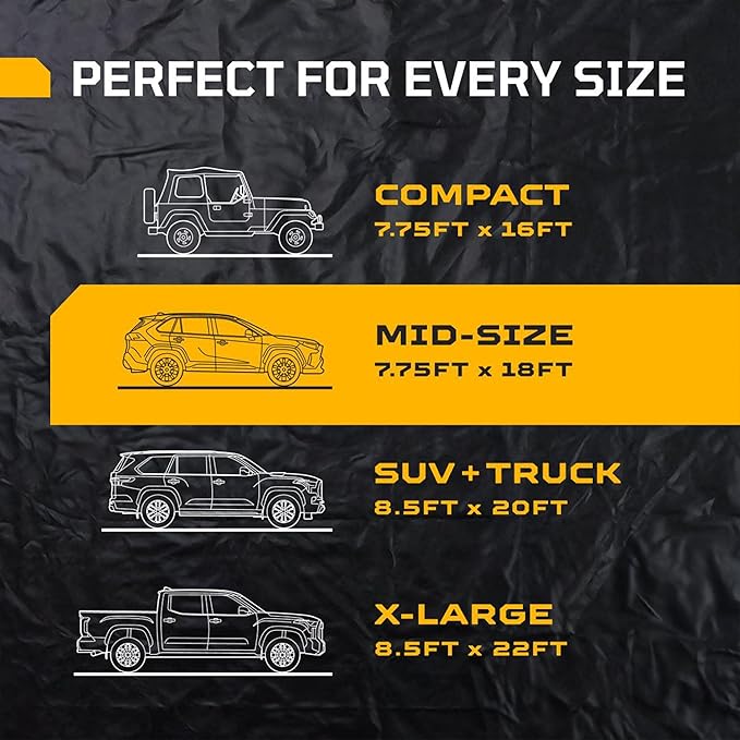 NEW Heavy Duty AutoFloorGuard Midsize/Small SUV Containment Mat 7'9"x18'