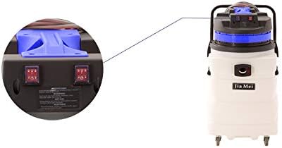 Industrial Vacuum Cleaner Wet/Dry - 2 Motors - Front Squeegee - 24 Gallon