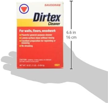 Savogran Dirtex All Purpose Cleaning Powder - 16oz No Rinse Powder Cleanser, Stain, & Rust Remover for Walls, Floors, Woodwook, & Stainless Steel - Powder Cleaner for Bathroom, Kitchen, & Outdoor Use