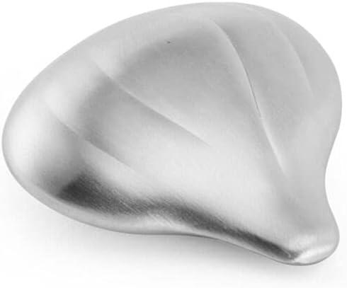 Amco Rub Away Bar, Stainless Steel Odor Absorber, Garlic Shaped - Dishwasher Safe Kitchen & Outdoor Essential for Garlic, Onion, Fishing, Hiking Odors - Natural Odor Remover