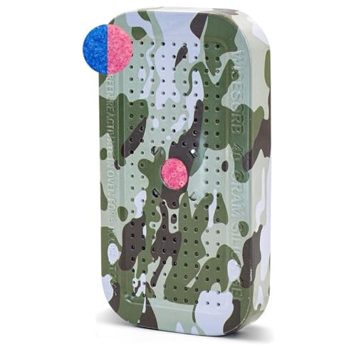 Wisesorb 1 Pack Gun Safe Dehumidifier 40 Gram Reusable Indicating Silica Gel Desiccant Canister- Camouflage Rechargeable Humidity Moisture Absorbs for Car Closet Cabinet Storage Box