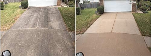 Naturama, All Natural Concrete Cleaner, Eco-Friendly EPA Registered for Driveways, Sidewalks, Garages, etc. Strongest Deep Cleaning. Made in The U.S. (1 Gallon)