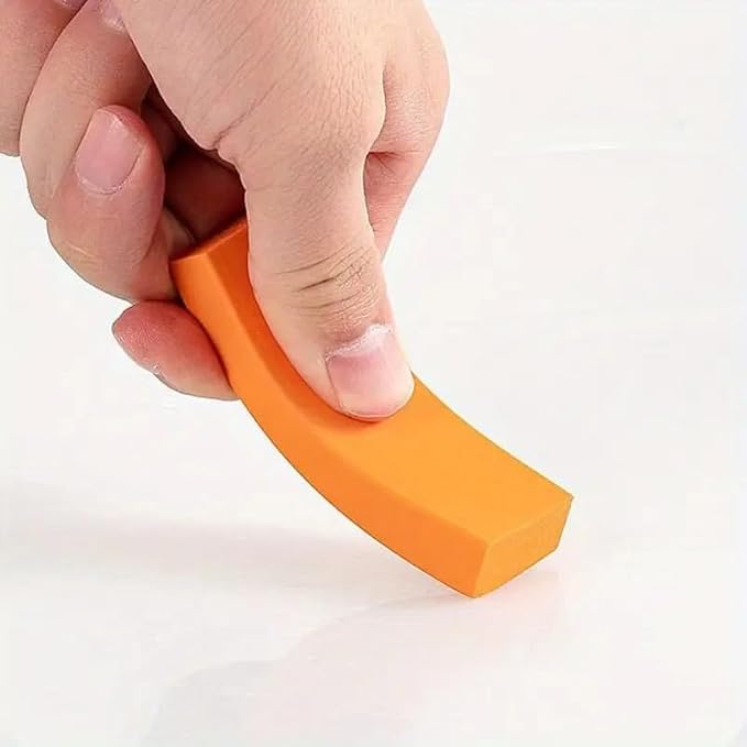 Heavy-Duty Hard Water Limescale Cleaning Eraser – Descaling Rubber Block for Removing Mineral Buildup on Glass, Tile, Stainless Steel & Faucets