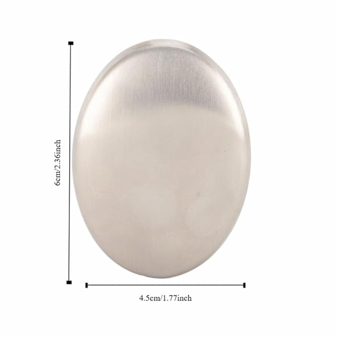 ‌Stainless Steel Soap Metal Odor Remover Soap Eliminating Smells Fish, Garlic, Onion froms Hands for Kitchen (3pcs)