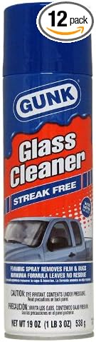 GUNK GC1-12PK Streak Free Glass Cleaner - 19 oz., (Case of 12)