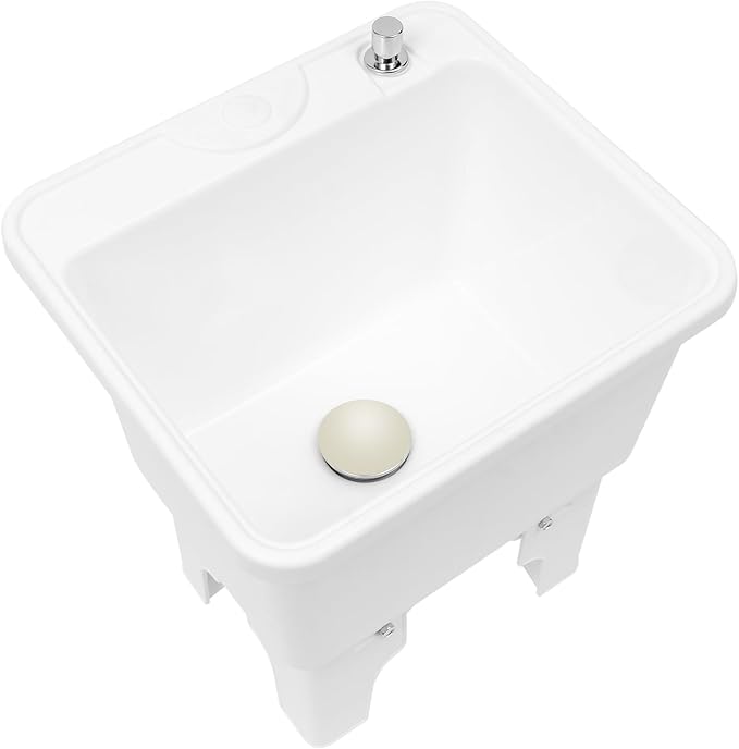 Commercial Floor Mop Sink,Portable Camping Sink,Indoor and Outdoor Utility Sink,Commercial Utility Floor Mount Mop Basin for Restaurant, Garage, Basement