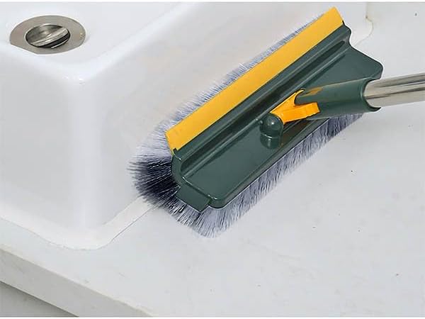 4-in-1 Scalable Cleaning Brush with Long Handle Floor Scrubbers Cleaning Supplies Window Screen Scrub Brush with Long Handle Bathtub Scrubber for Pool Bathtub Toilet Kitchen Bathroom Cleaning Tools