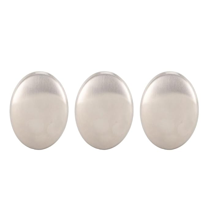 ‌Stainless Steel Soap Metal Odor Remover Soap Eliminating Smells Fish, Garlic, Onion froms Hands for Kitchen (3pcs)