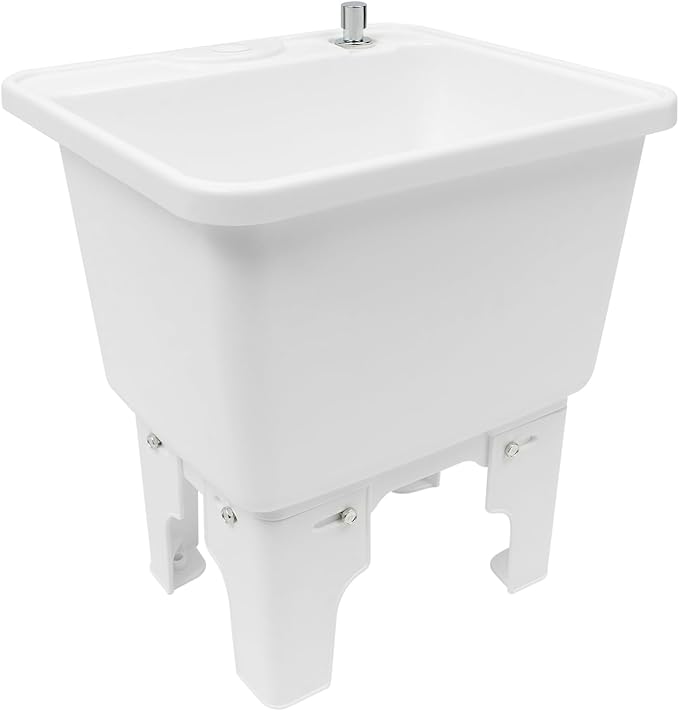 Commercial Floor Mop Sink,Portable Camping Sink,Indoor and Outdoor Utility Sink,Commercial Utility Floor Mount Mop Basin for Restaurant, Garage, Basement