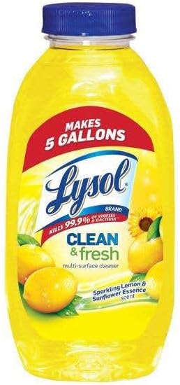 Lysol Clean & Fresh Multi-Surface Cleaner - Pourable Sparkling Lemon & Sunflower 10.75 oz.