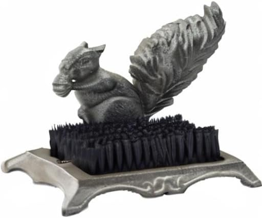 Midwest Craft House Cast Iron Squirrel Shoe Cleaner Mud Remover
