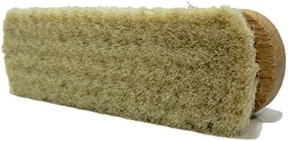 VALENTINO GAREMI Soft Cleaning Brush – Genuine German Goat Hair for Leather, Suede & Shoes – Wooden Handle – Made in Germany