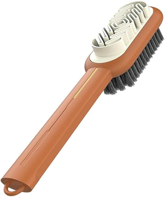 2 in 1 Suede Brush and Eraser for Shoes, Rubber Shoe Brush with Soft Plastic Bristles for Suede & Nubuck Cleaning