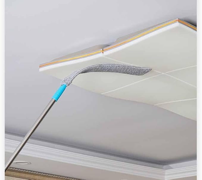 Retractable Gap Dust Cleaning Artifact, Flat Duster, Retractable Microfiber Dust Brush Gap Mop for Cleaning (1 mop +2 Cloth)