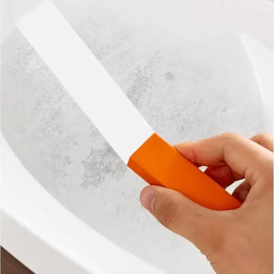 Upgraded Hard Water Limescale Eraser – Powerful Streak-Free Descaling Rubber Block for Glass, Tile, Stainless Steel, Faucets & Bathroom/Kitchen Surfaces