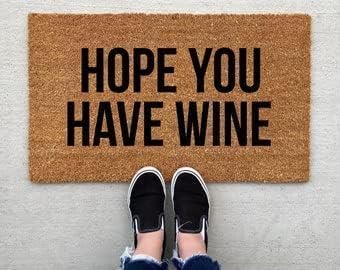 Hope You Have Wine Home Decor Welcome Mats Grandpa Front Welcome Soft Low Profile Doormat 18x30 Inch